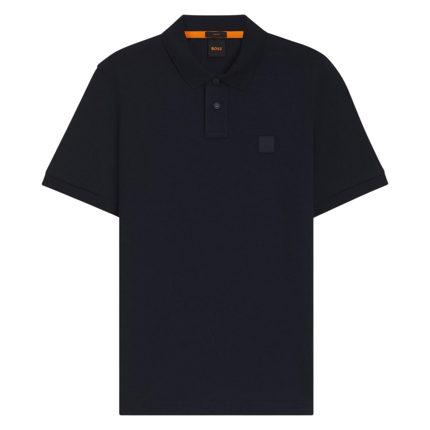 Navy - Front - Boss Mens Passenger Box Logo Polo Shirt