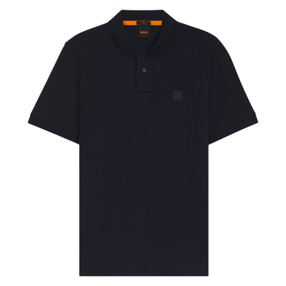 Navy - Front - Boss Mens Passenger Box Logo Polo Shirt