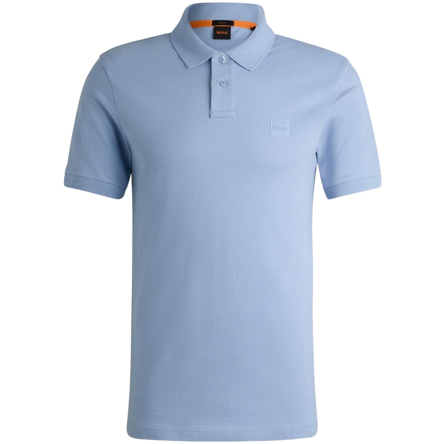Blue - Front - Boss Mens Passenger Box Logo Polo Shirt
