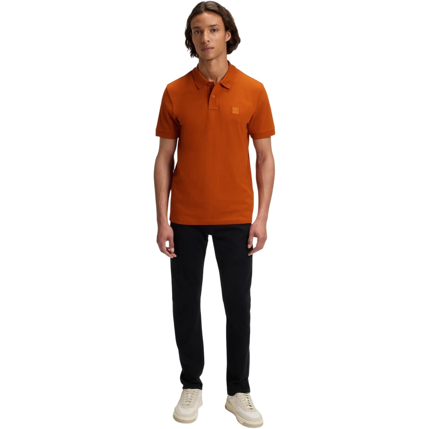 Orange - Lifestyle - Boss Mens Passenger Box Logo Polo Shirt