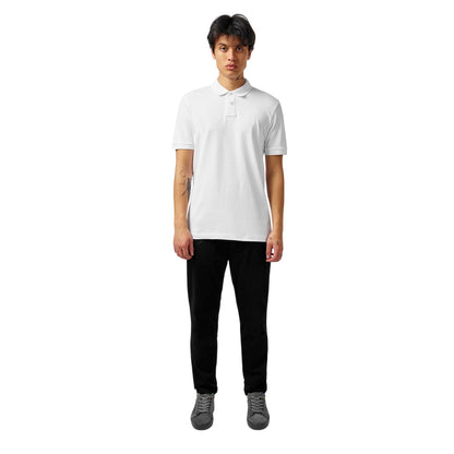 White - Lifestyle - Boss Mens Passenger Box Logo Polo Shirt