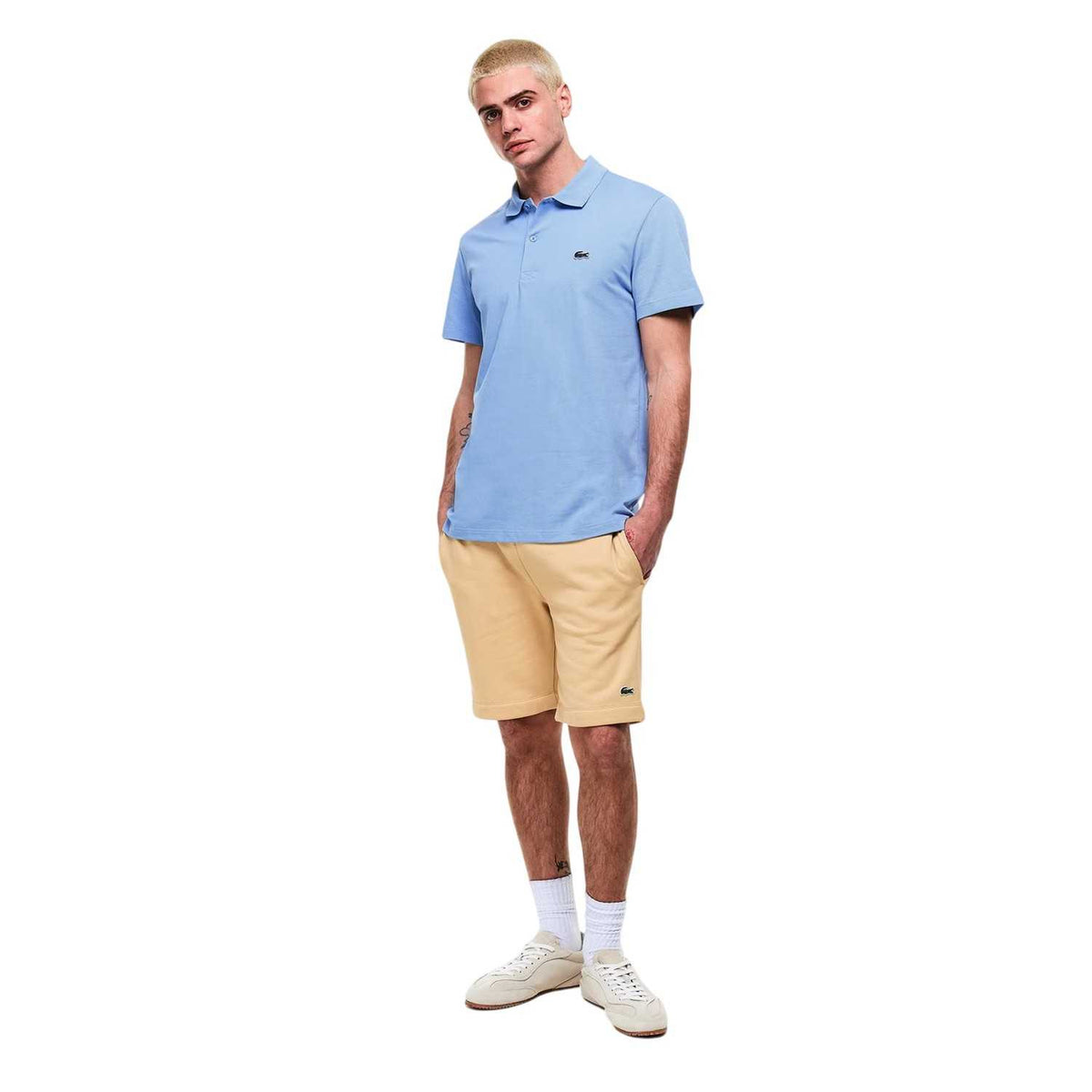 Blue - Lifestyle - Lacoste Mens Chest Logo Regular Polo Shirt
