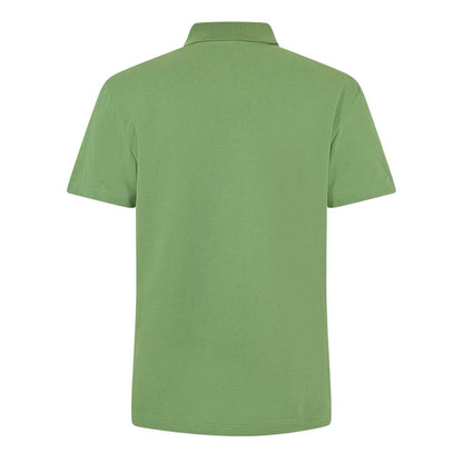 Green - Back - Lacoste Mens Chest Logo Regular Polo Shirt