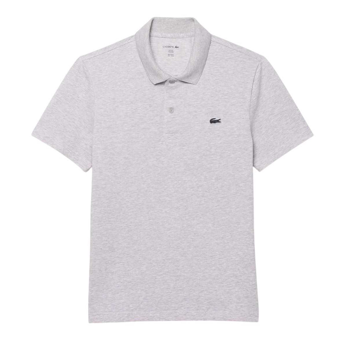 Light - Front - Lacoste Mens Chest Logo Regular Polo Shirt