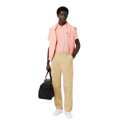 Pink - Lifestyle - Lacoste Mens Chest Logo Regular Polo Shirt
