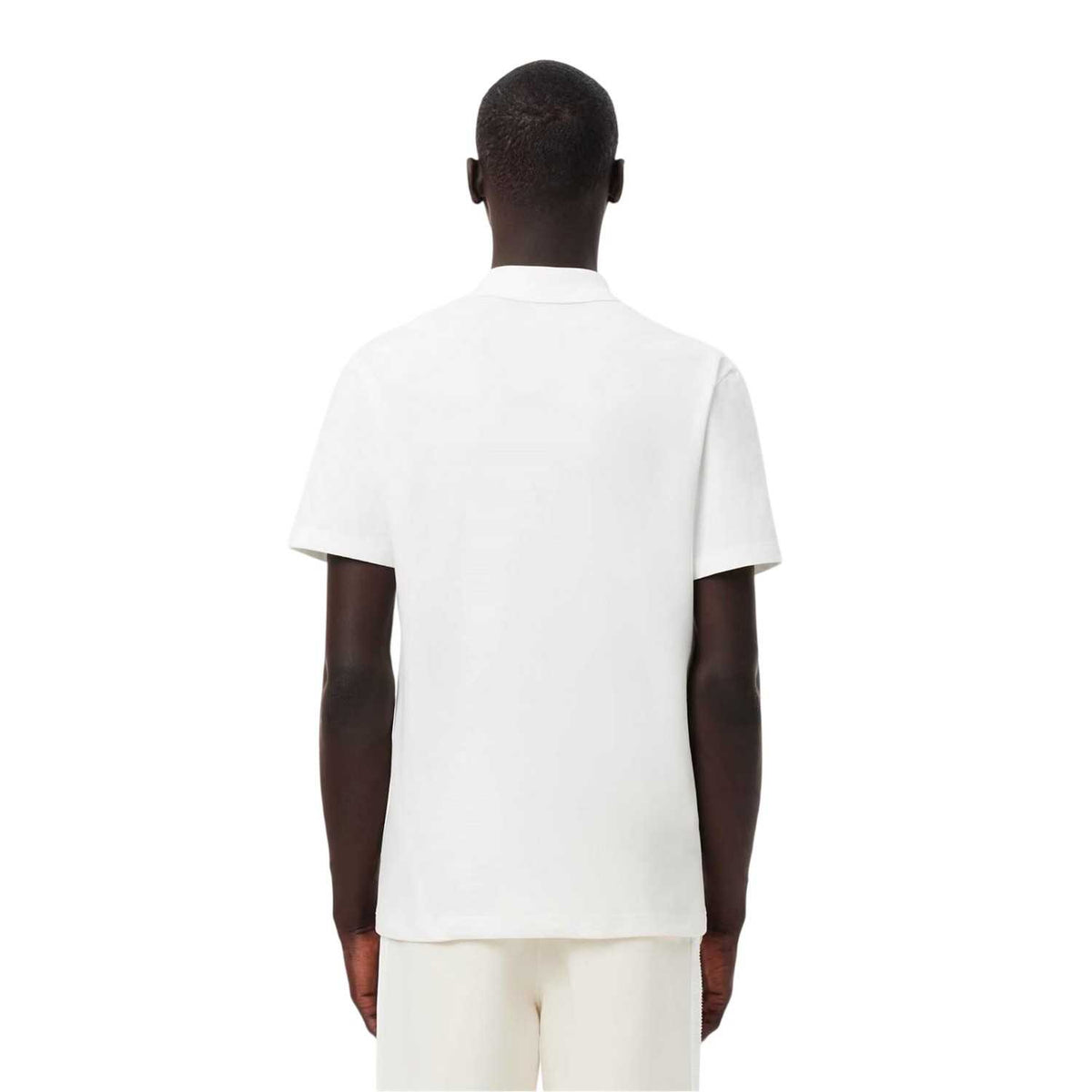 White - Back - Lacoste Mens Chest Logo Regular Polo Shirt