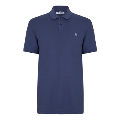 Indigo - Front - Original Penguin Mens Embroidered Logo Polo Shirt