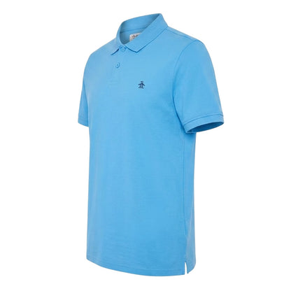 Parisian Blue - Side - Original Penguin Mens Embroidered Logo Polo Shirt