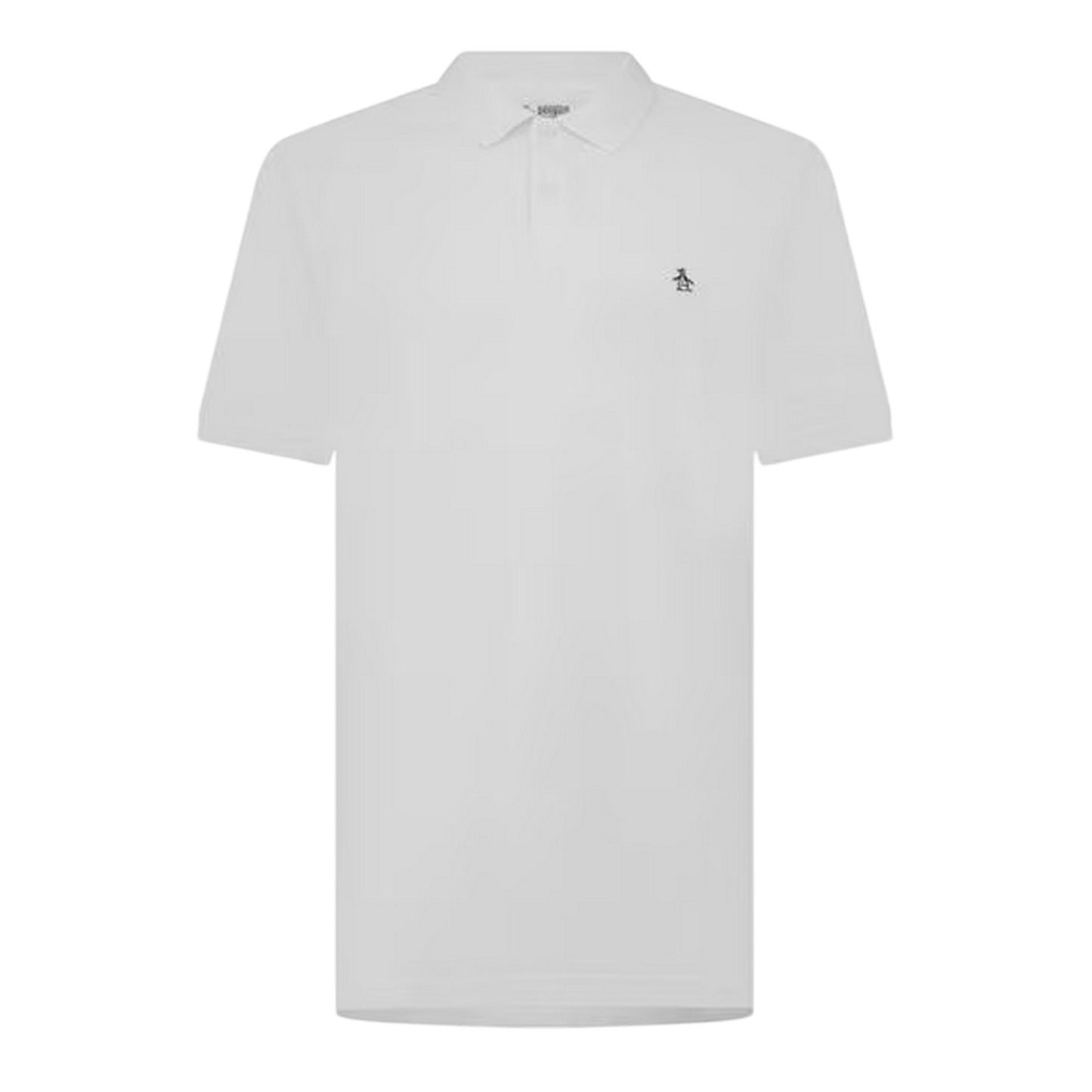 White - Front - Original Penguin Mens Embroidered Logo Polo Shirt