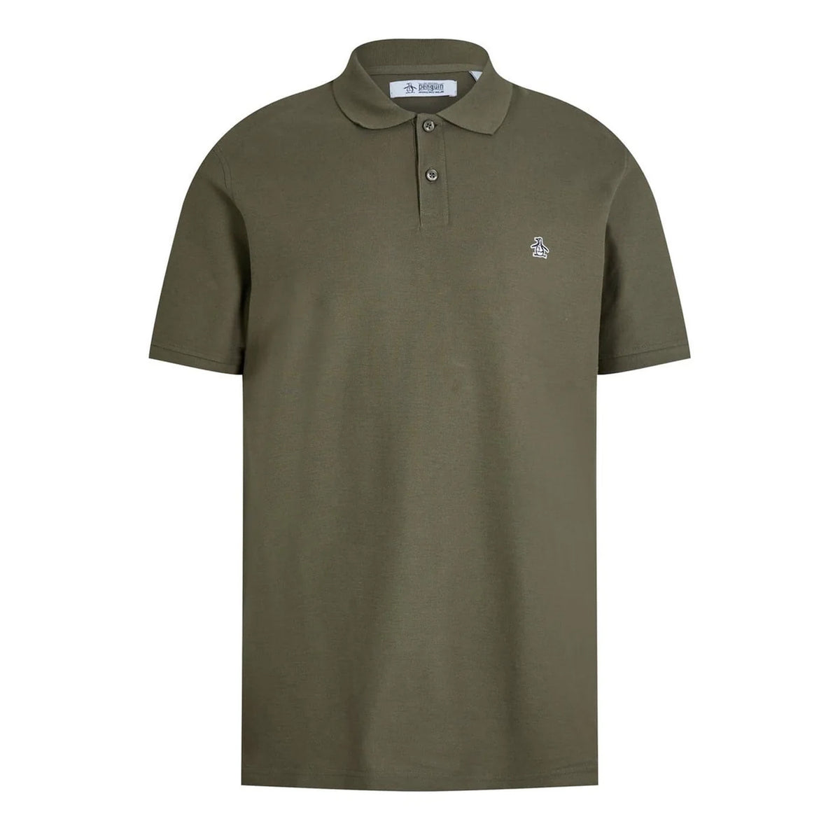 Dusty Olive - Front - Original Penguin Mens Embroidered Logo Polo Shirt
