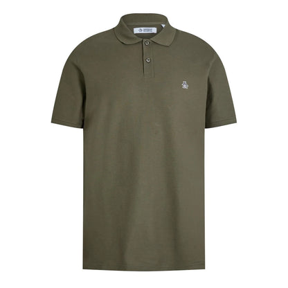 Dusty Olive - Front - Original Penguin Mens Embroidered Logo Polo Shirt
