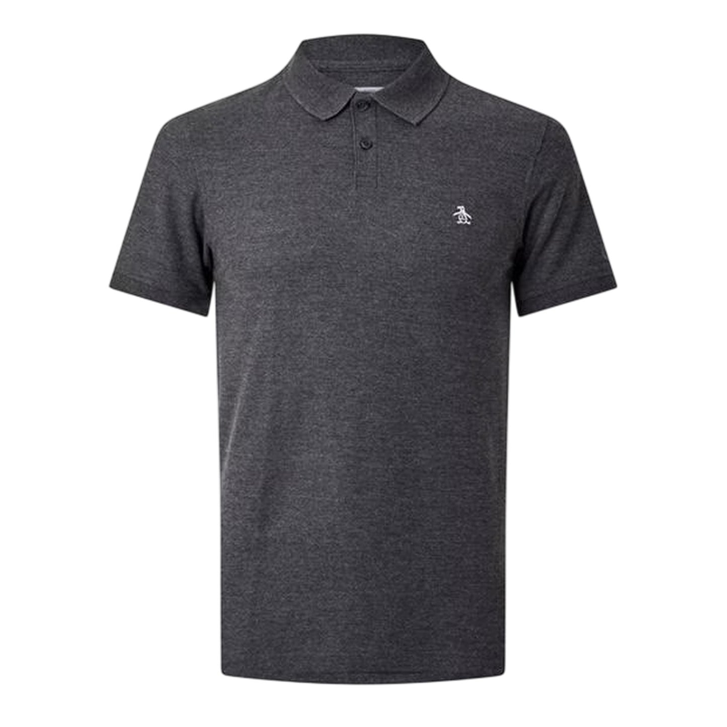 Charcoal - Front - Original Penguin Mens Embroidered Logo Polo Shirt