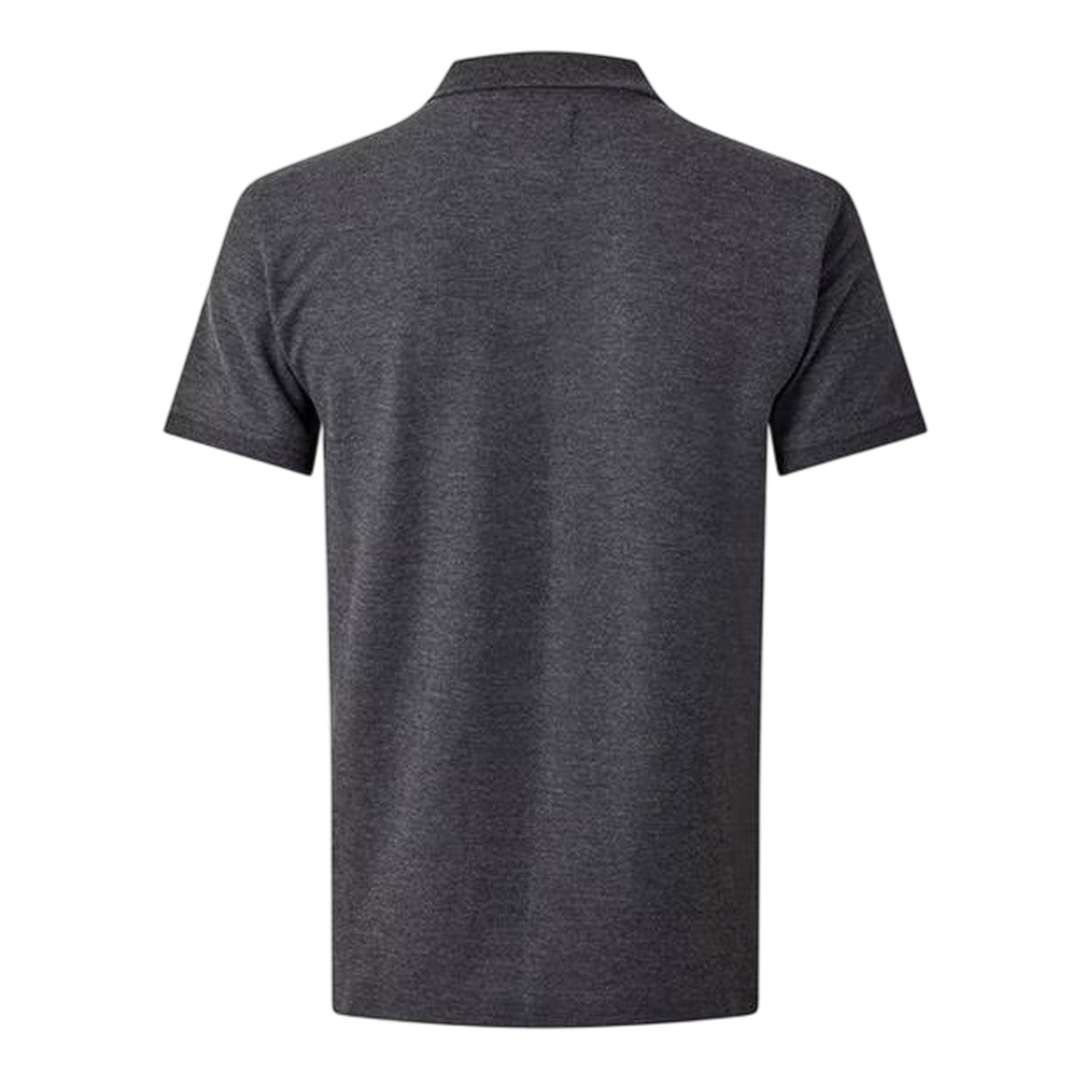 Charcoal - Back - Original Penguin Mens Embroidered Logo Polo Shirt