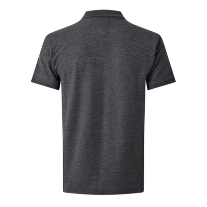 Charcoal - Back - Original Penguin Mens Embroidered Logo Polo Shirt