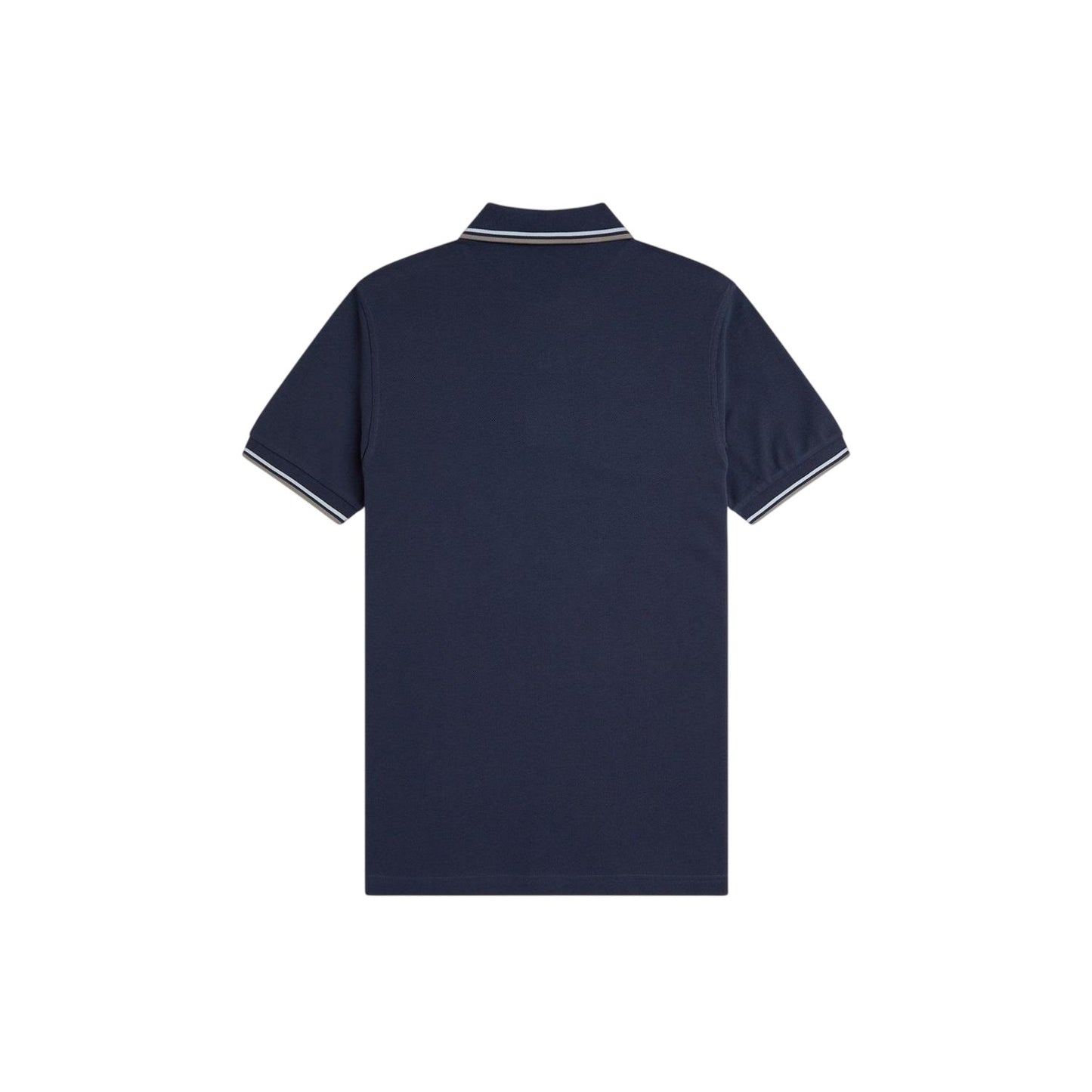 Airforce Blue - Back - Fred Perry Mens Twin Tip Polo Shirt