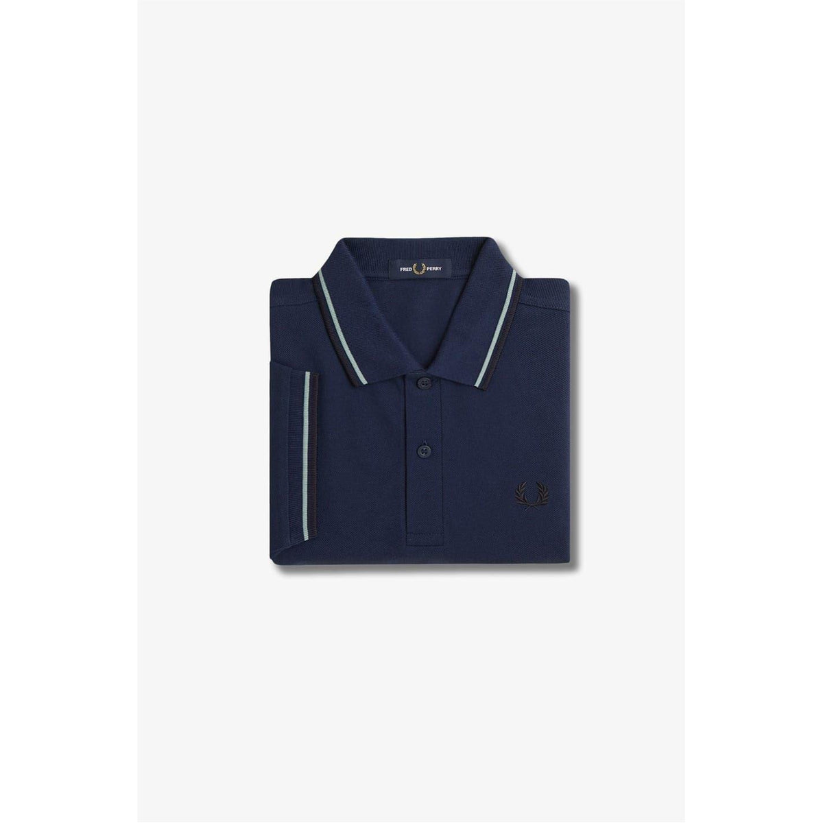 Dark Blue - Lifestyle - Fred Perry Mens Twin Tip Polo Shirt