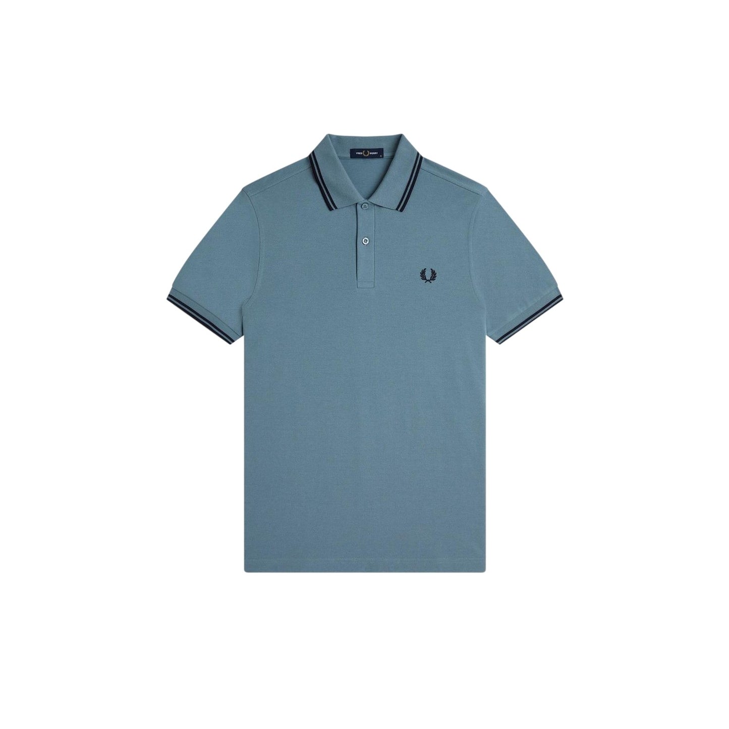 Blue - Front - Fred Perry Mens Twin Tip Polo Shirt
