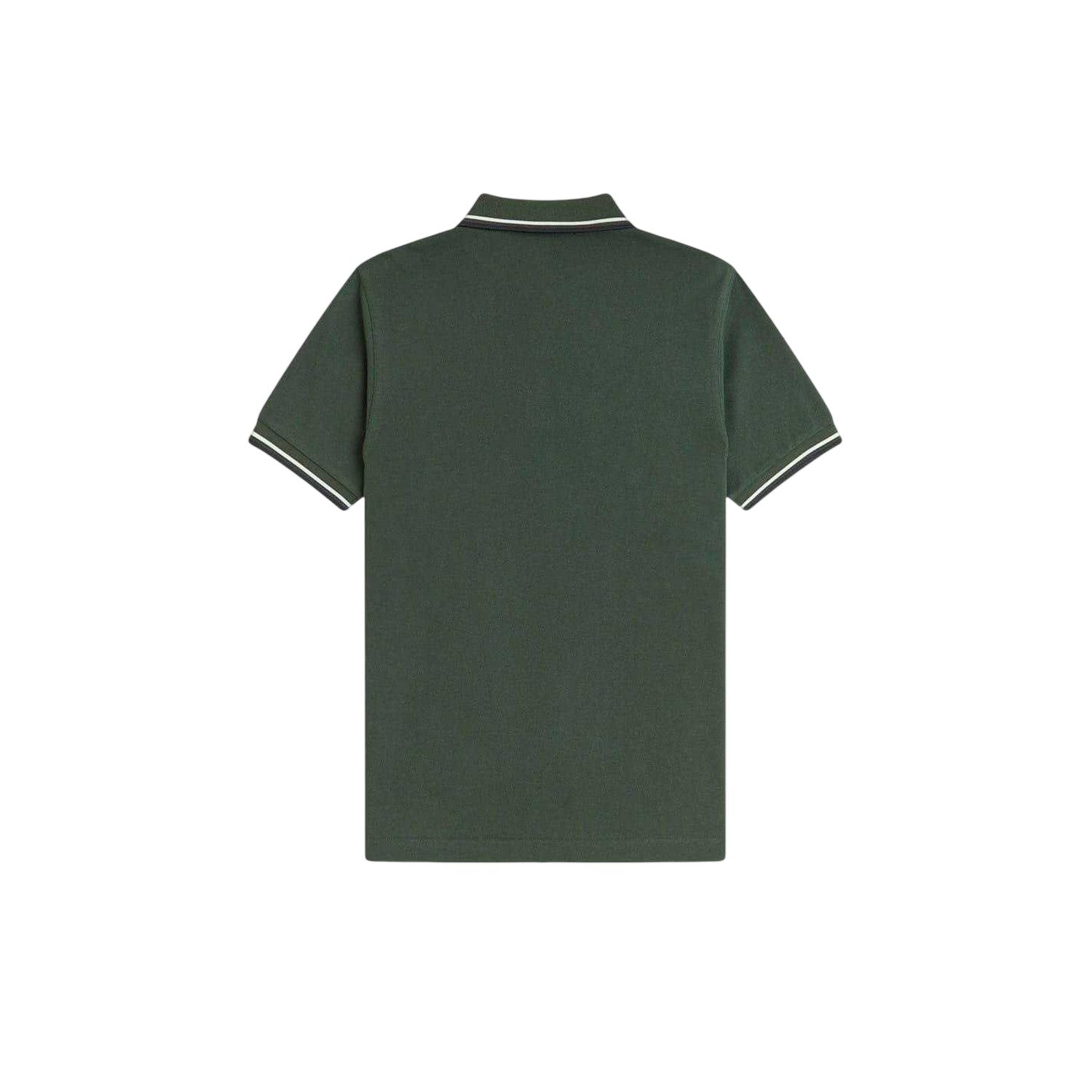 Court Green - Back - Fred Perry Mens Twin Tip Polo Shirt