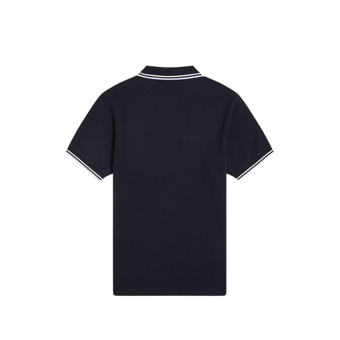 Navy Blue - Back - Fred Perry Mens Twin Tip Polo Shirt