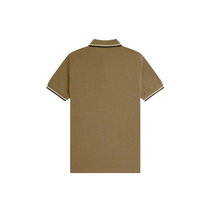 Shaded Blue - Back - Fred Perry Mens Twin Tip Polo Shirt