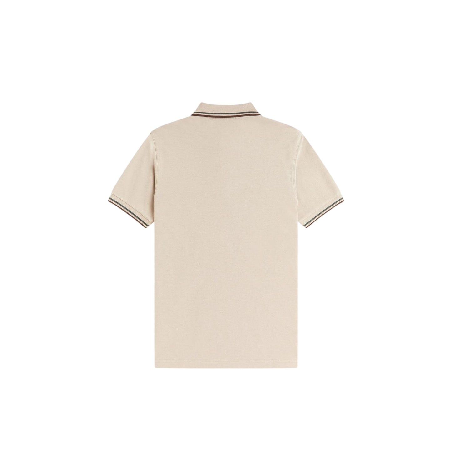 Warm Beige - Back - Fred Perry Mens Twin Tip Polo Shirt