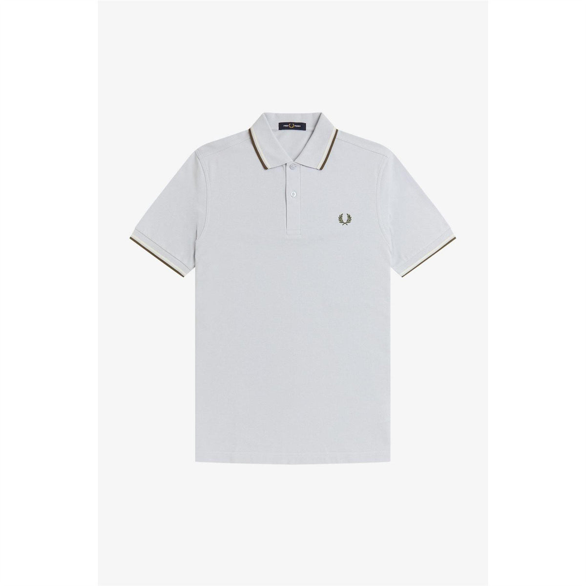 Dusky Blue - Front - Fred Perry Mens Twin Tip Polo Shirt