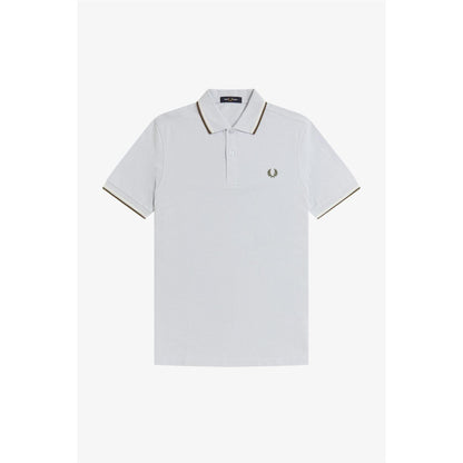 Dusky Blue - Front - Fred Perry Mens Twin Tip Polo Shirt