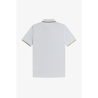 Dusky Blue - Back - Fred Perry Mens Twin Tip Polo Shirt