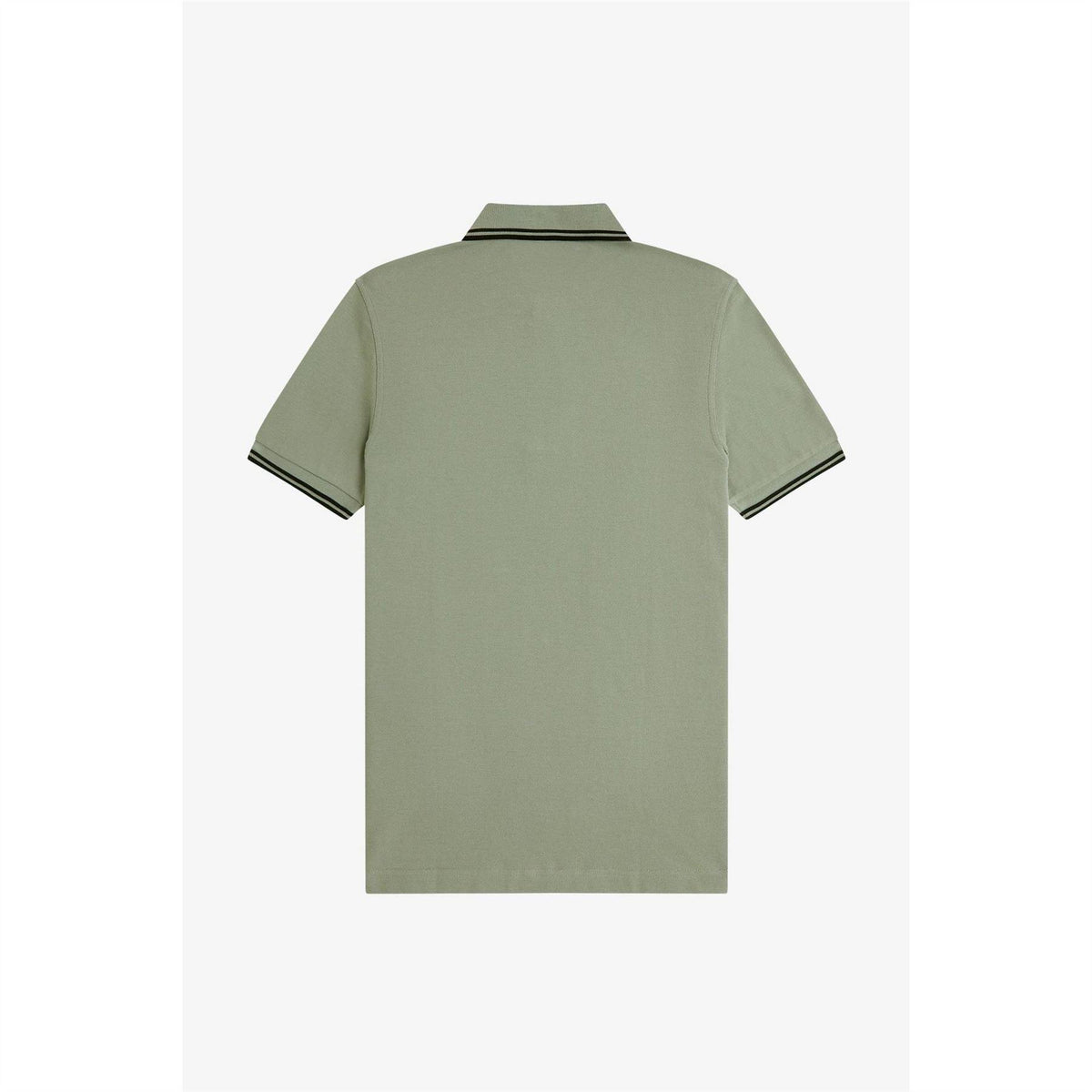 Seagrass - Back - Fred Perry Mens Twin Tip Polo Shirt