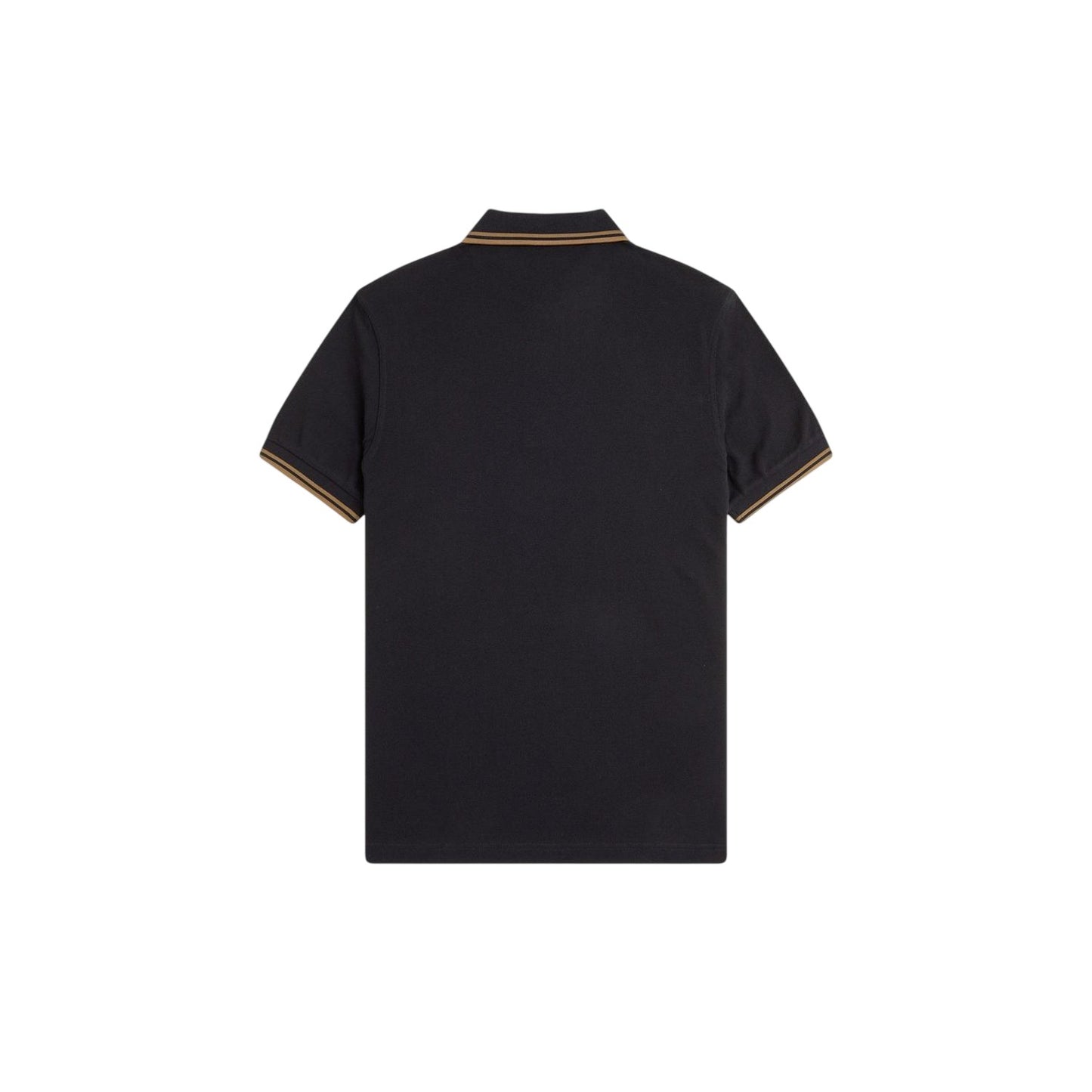 Black-Shaded Blue - Back - Fred Perry Mens Twin Tip Polo Shirt