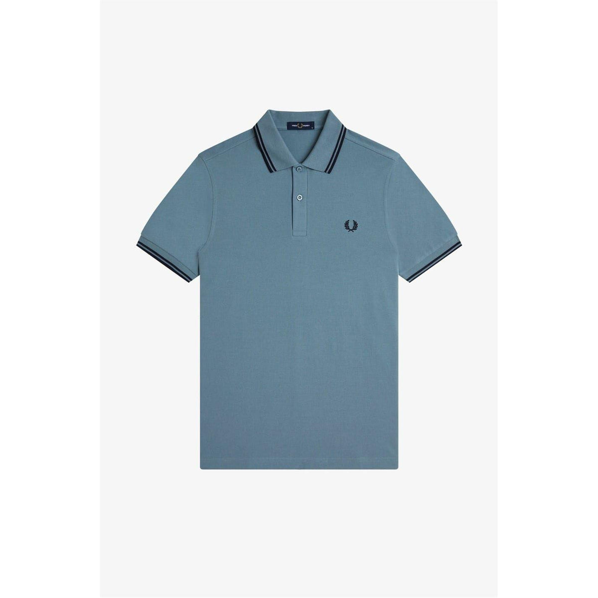 Blueberry - Front - Fred Perry Mens Twin Tip Polo Shirt