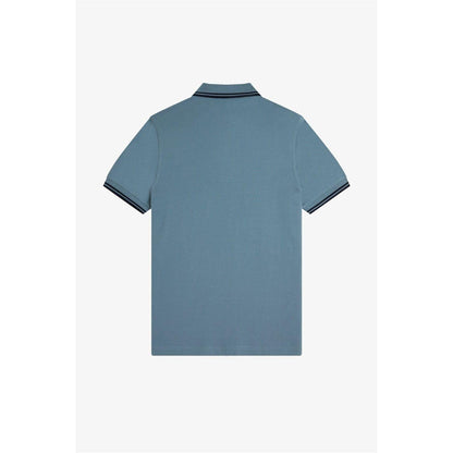 Blueberry - Back - Fred Perry Mens Twin Tip Polo Shirt
