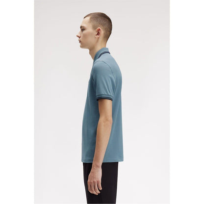 Blueberry - Lifestyle - Fred Perry Mens Twin Tip Polo Shirt