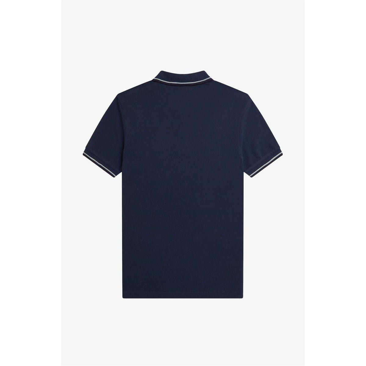 Dark Blue - Back - Fred Perry Mens Twin Tip Polo Shirt