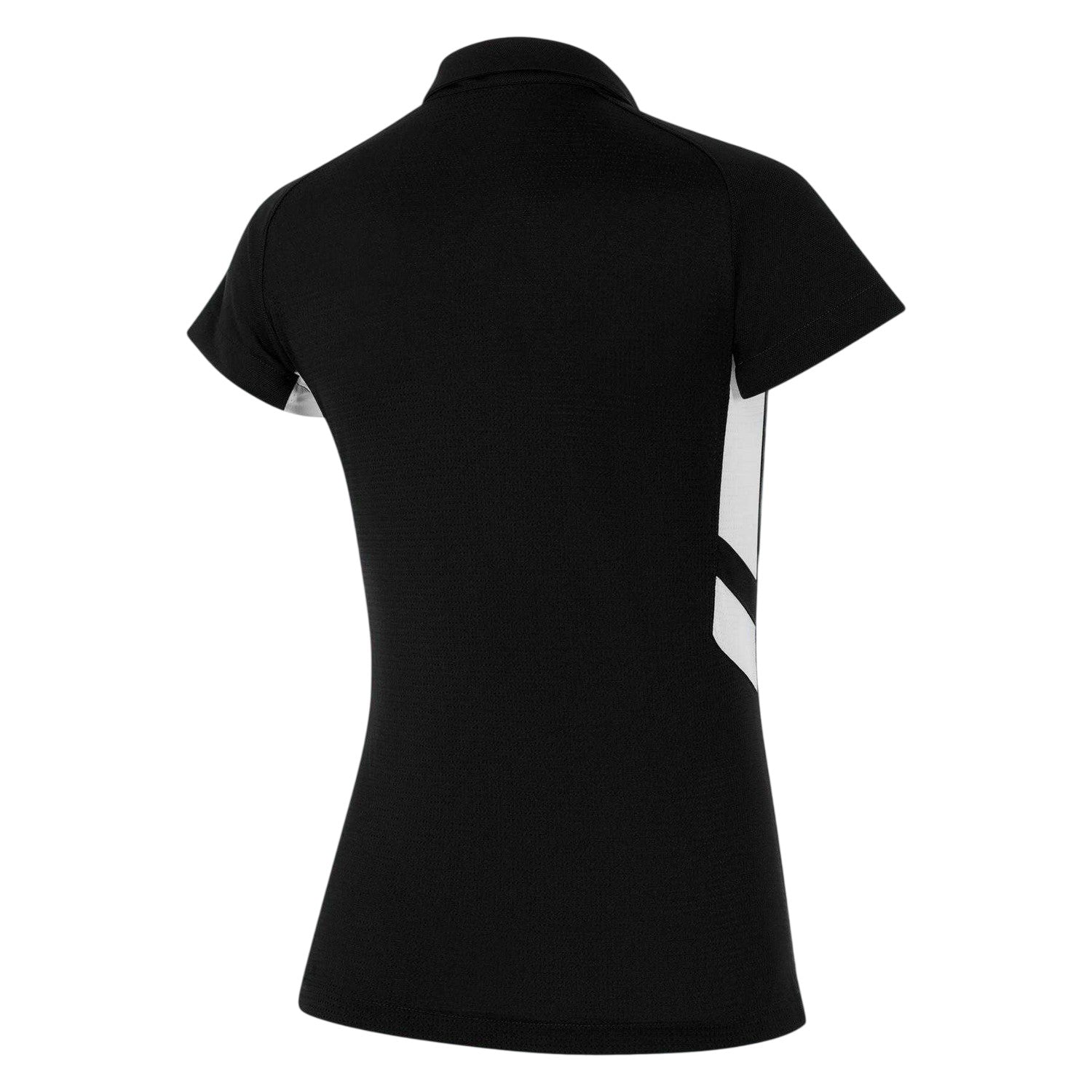 Black-White - Back - Nike Womens-Ladies Contrast Panel Raglan Polo Shirt