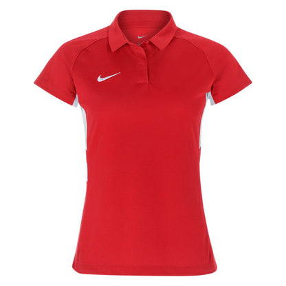 University Red-White - Front - Nike Womens-Ladies Contrast Panel Raglan Polo Shirt