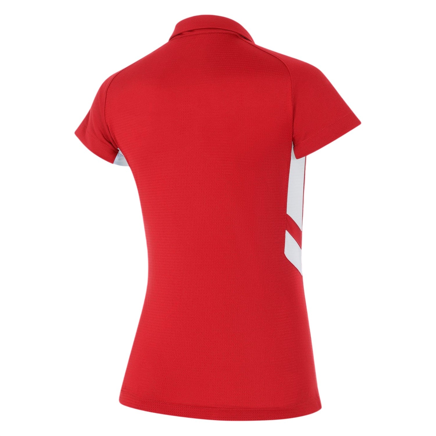 University Red-White - Back - Nike Womens-Ladies Contrast Panel Raglan Polo Shirt