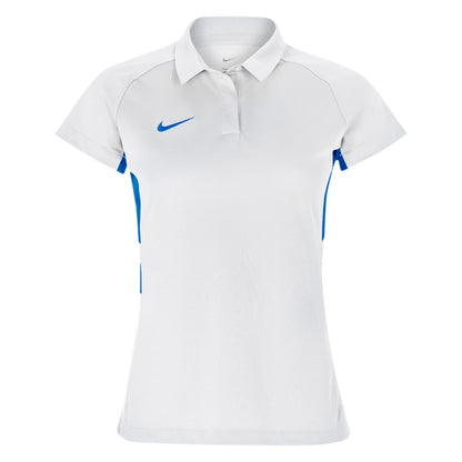 White - Front - Nike Womens-Ladies Contrast Panel Raglan Polo Shirt