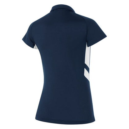 Solid Navy-Solid White - Back - Nike Womens-Ladies Contrast Panel Raglan Polo Shirt
