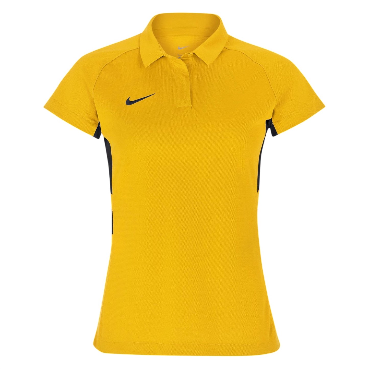Tour Yellow-Black - Front - Nike Womens-Ladies Contrast Panel Raglan Polo Shirt