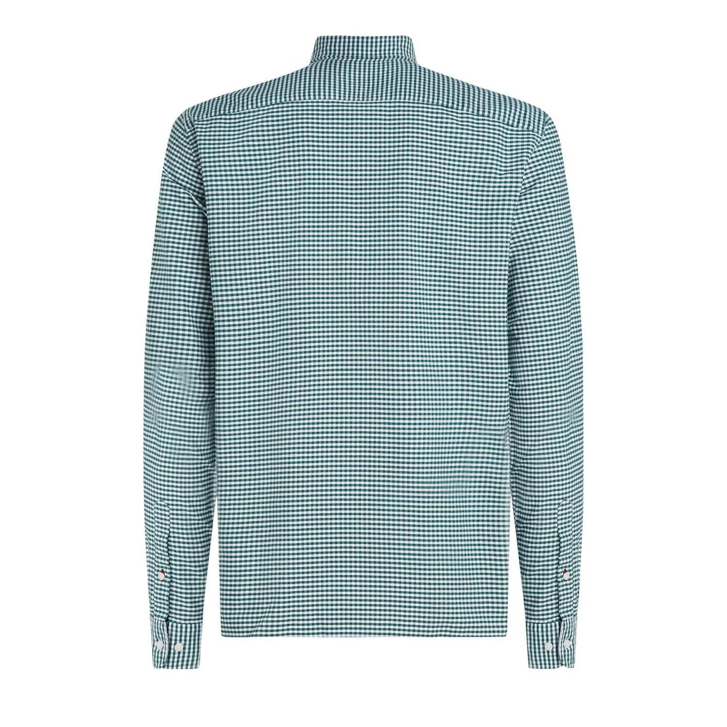 Green - Back - Tommy Hilfiger Mens Gingham Check Oxford Regular Shirt