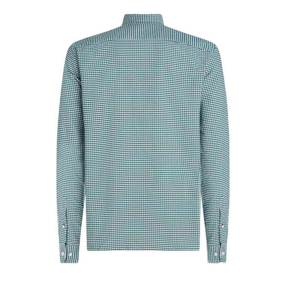 Green - Back - Tommy Hilfiger Mens Gingham Check Oxford Regular Shirt