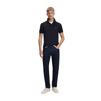 Dark Blue - Lifestyle - Boss Mens Passenger Box Logo Polo Shirt