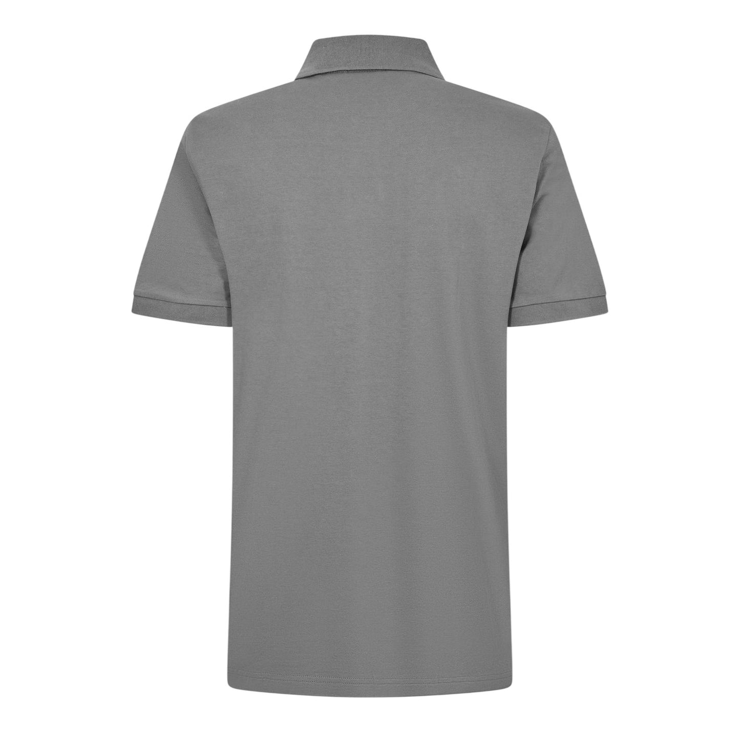 Grey - Back - Boss Mens Passenger Box Logo Polo Shirt