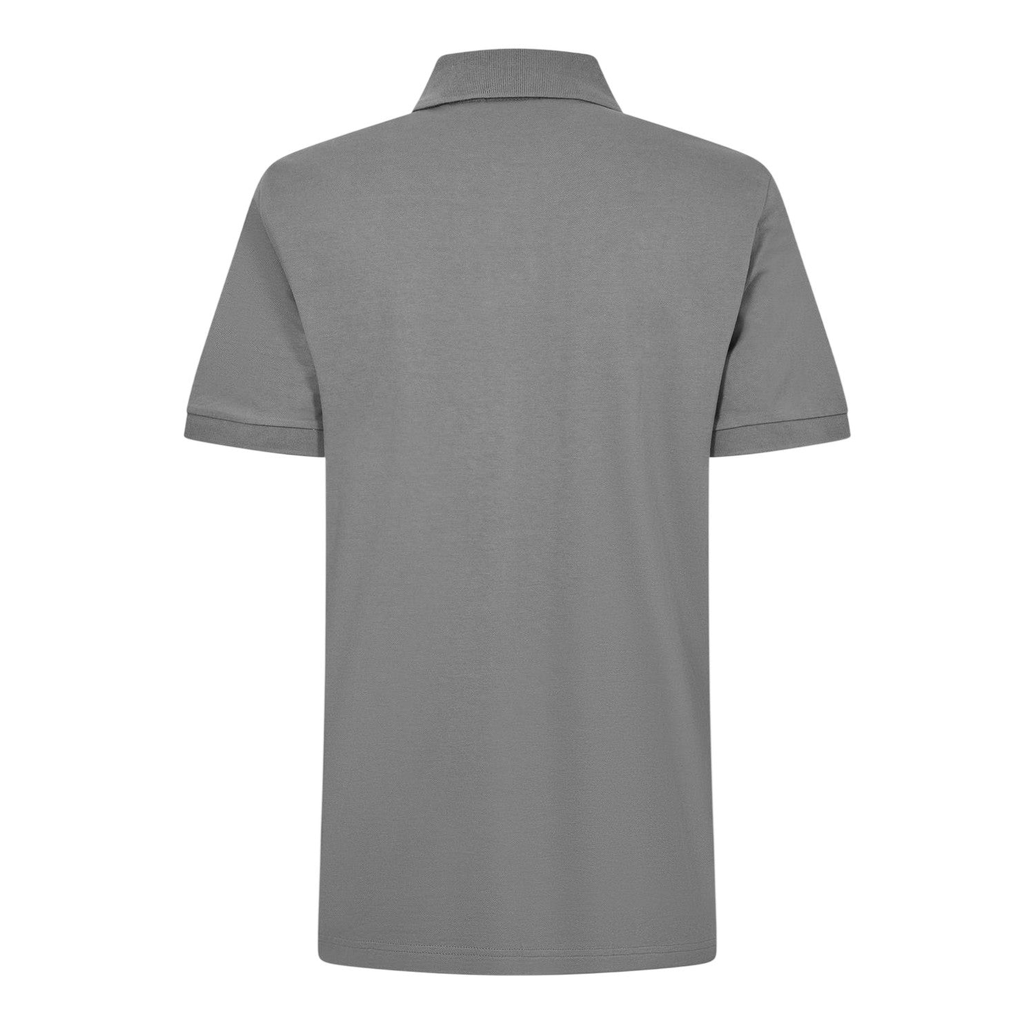 Grey - Back - Boss Mens Passenger Box Logo Polo Shirt