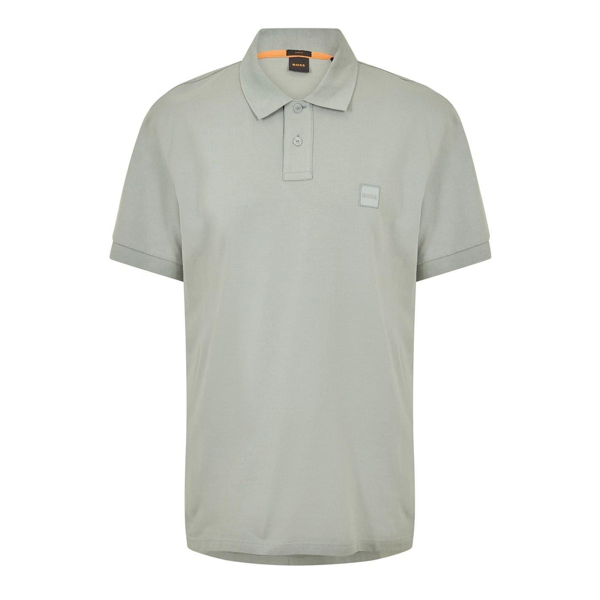 Dark Green - Front - Boss Mens Passenger Box Logo Polo Shirt