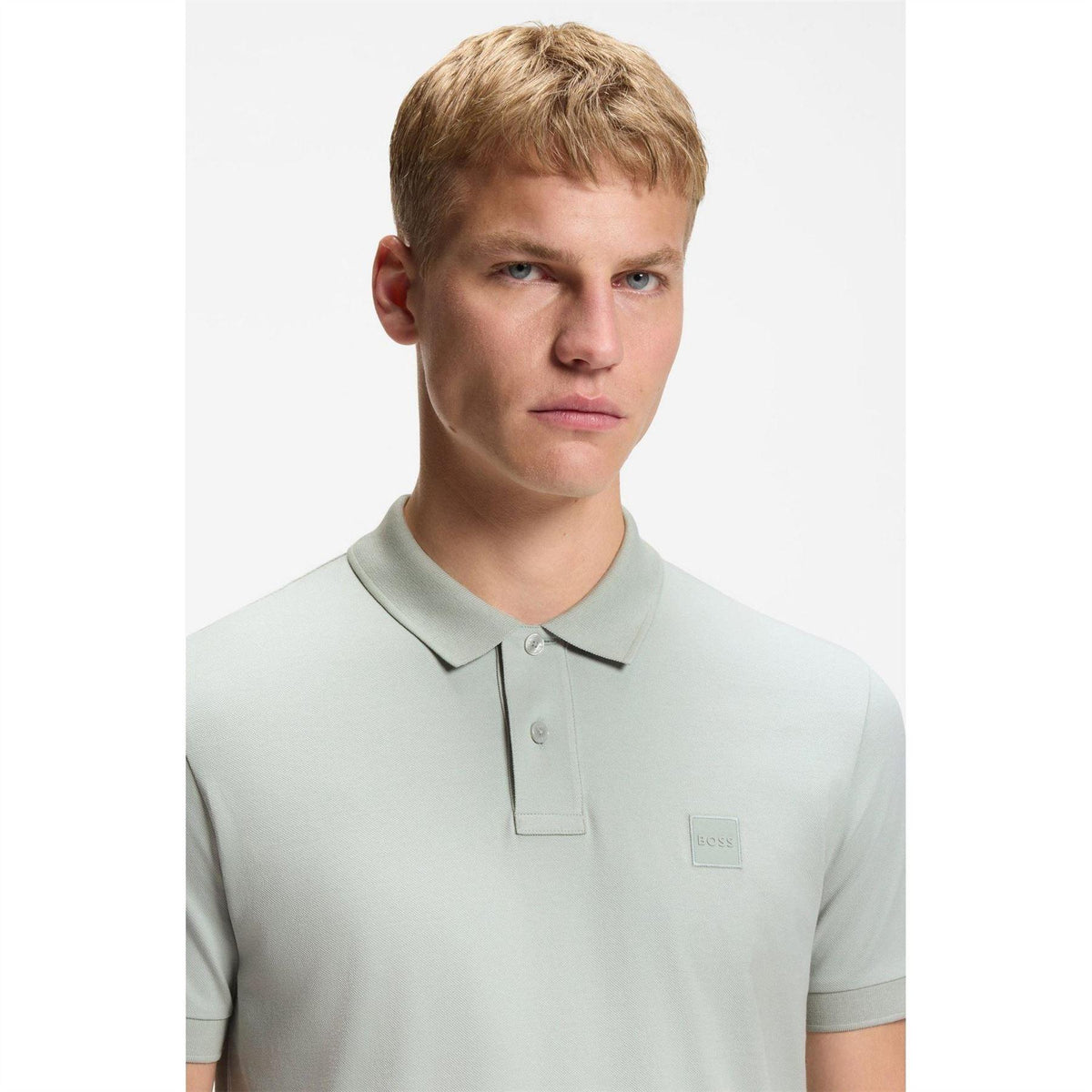 Silver - Lifestyle - Boss Mens Passenger Box Logo Polo Shirt