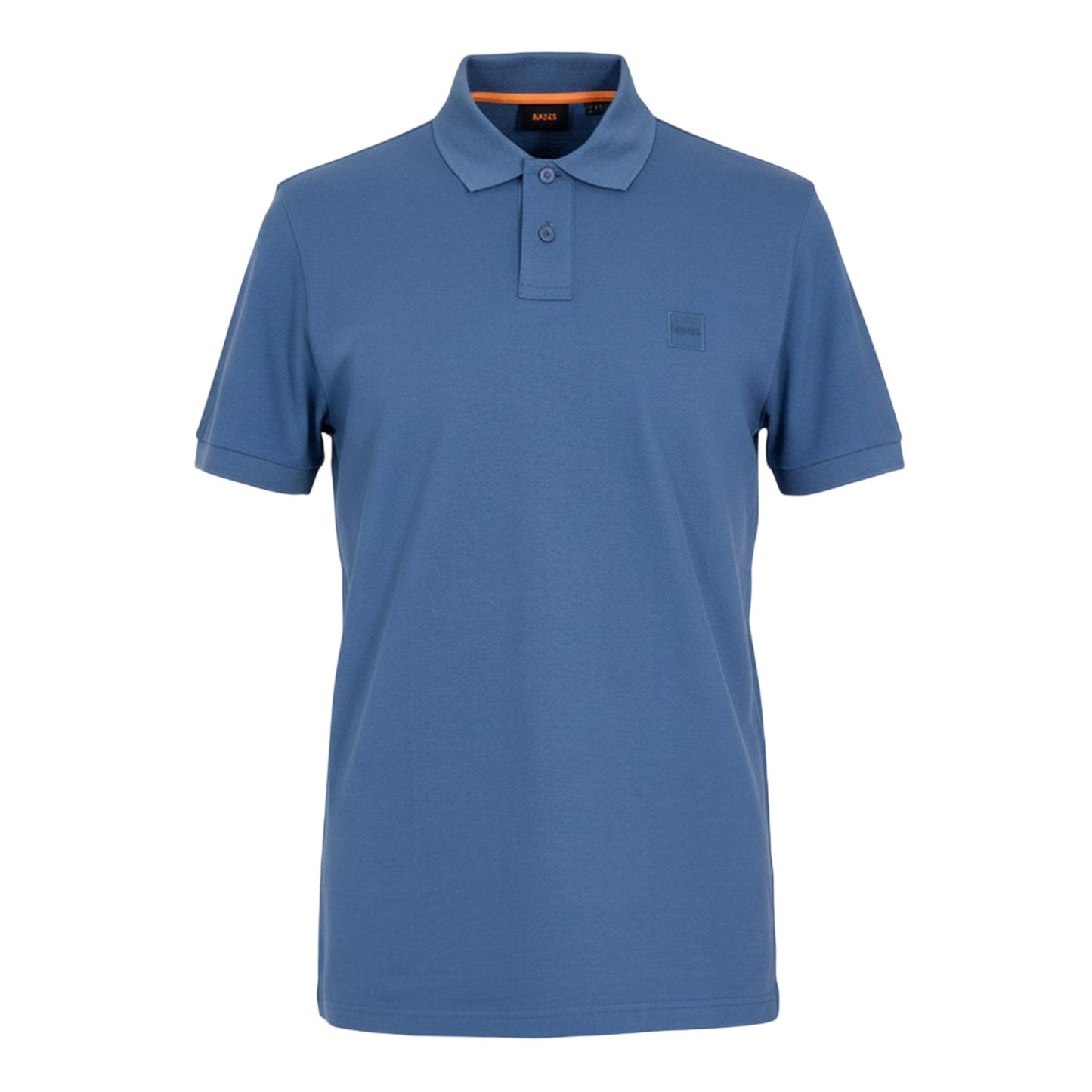 Blue - Front - Boss Mens Passenger Box Logo Polo Shirt