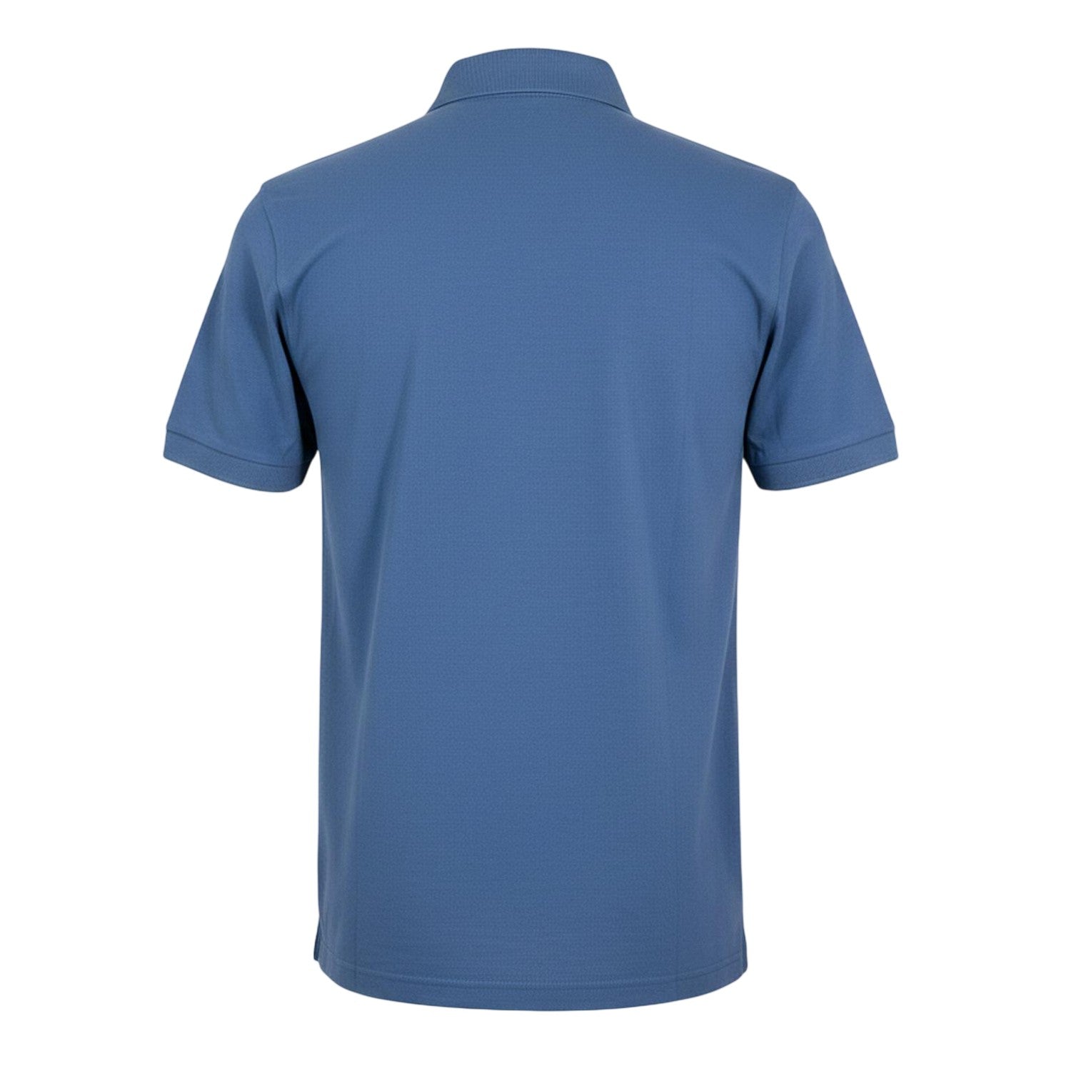 Blue - Back - Boss Mens Passenger Box Logo Polo Shirt