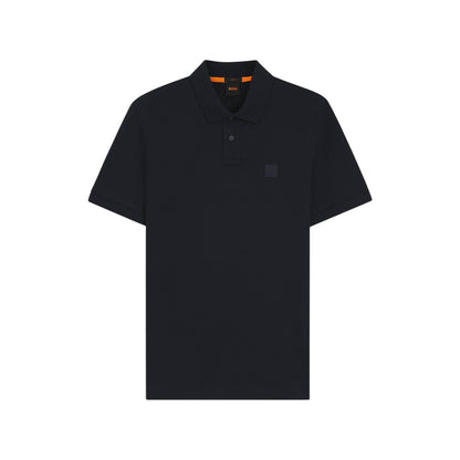Dark Blue - Front - Boss Mens Passenger Box Logo Polo Shirt